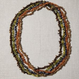 5 Strands Natural 7-8mm Freeform Gemstone Chips Strands 32-36"